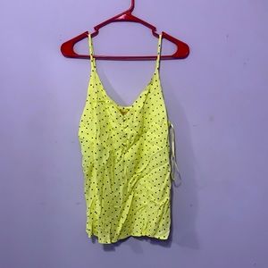 Yellow polka dot shirt